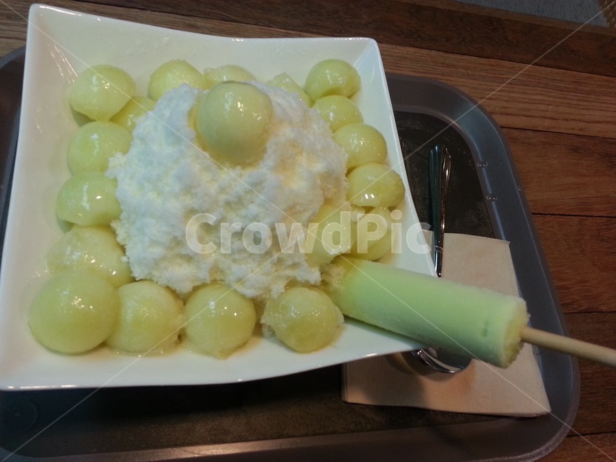 빙수,디저트,여름,메로나,아이스크림