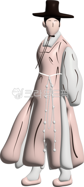 선비,3d,양반,조선시대,사람,남자