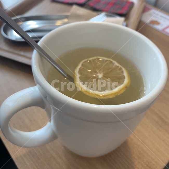 레몬차,차,카페,후식,디저트,tea,머그컵,컵,티스푼,음료수,drink,beverage