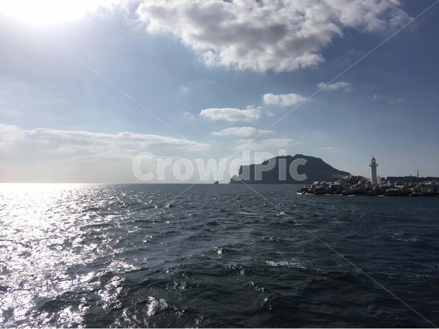 ocean,clear sky,sight,Jeju Island sea