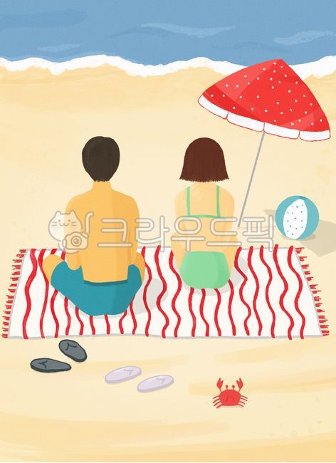 여름,계절,백그라운드,일러스트레이션,일러스트,그림,드로잉,인물,사람,여름배경,여름방학,방학,휴가,여름휴가,해수욕,수영,태닝,돗자리,매트,여자,남자,수영복,모자,슬리퍼,불가사리,모래사장,모래밭,바닷가,바다,휴식,여유로운,파라솔,비치볼,공,물놀이,summer,people,person,vacation,illustration,drawing,woman,female,male,man,sea,beach,여름,계절,summer,season,여행,휴가,traveling,vacation,trip,그래픽,일러스트레이션,graphic,illustration