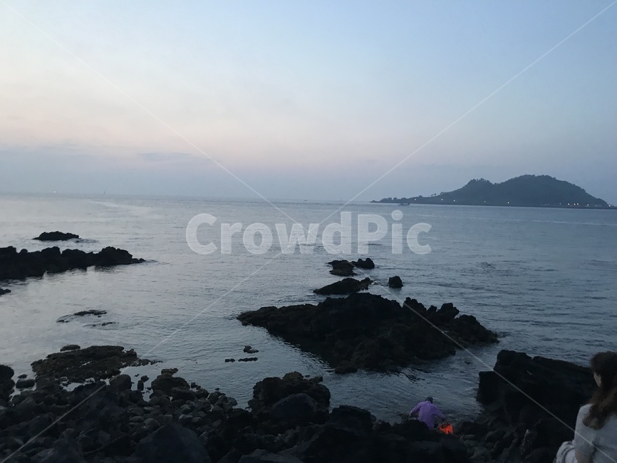 금능해수욕장,금능바다,제주도,제주,여름,여행지,관광지,하늘,바다,비양도,휴가지,제주도금능,제주도바다,제주금능,제주바다,밀물,썰물,해수욕장,모래사장,일몰,초저녁,해질녘