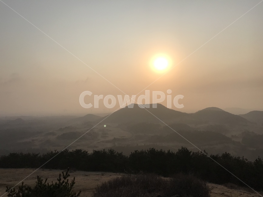 일출,아침풍경,제주도,오름,해,아침,자연,풍경,nature,landscape