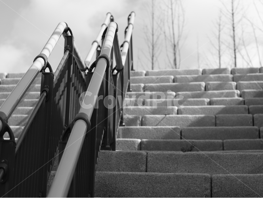 계단,돌계단,흑백사진,계단난간,오르막,난간,handrail,railing,흑백,모노톤,monochrome,black and white