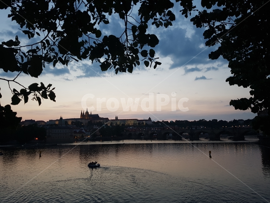 프라하,체코,노을,강,praha,석양,prague