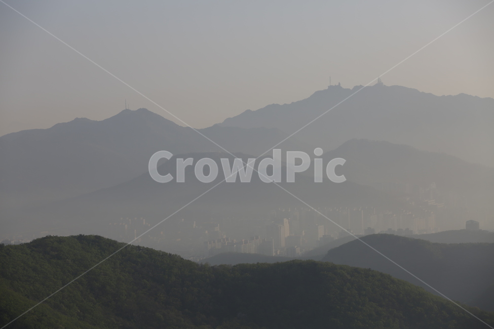 산,mountain,봄,황사,미세먼지,뿌연함,탁함,청정공기,자연,풍경,nature,landscape,한국자연풍경,한국자연경관,korea nature landscape,outdoors,옥외