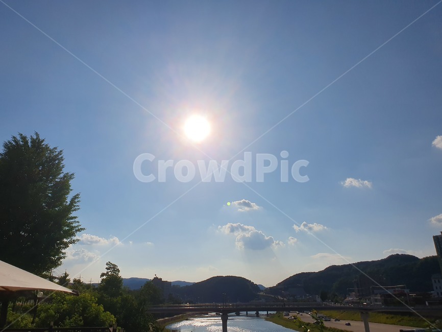 홍천강,강변,bridge,sunsine,skyview,자연,다리,river