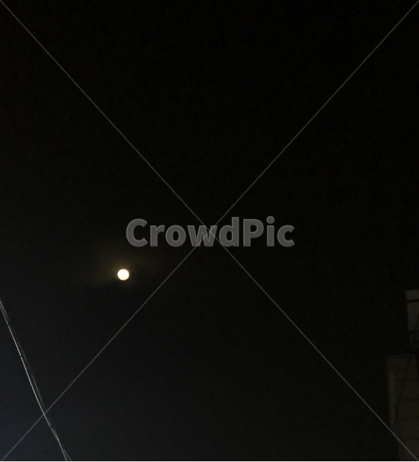 달,저녁,밤,위성,moon
