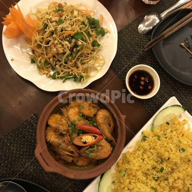 베트남,여행,음식,레스토랑,새우,볶음밥,바나나플라워,음식,식재료,요리,food,cook,meal,dishes,food reserves,수산물,해산물,fishery products,seafood