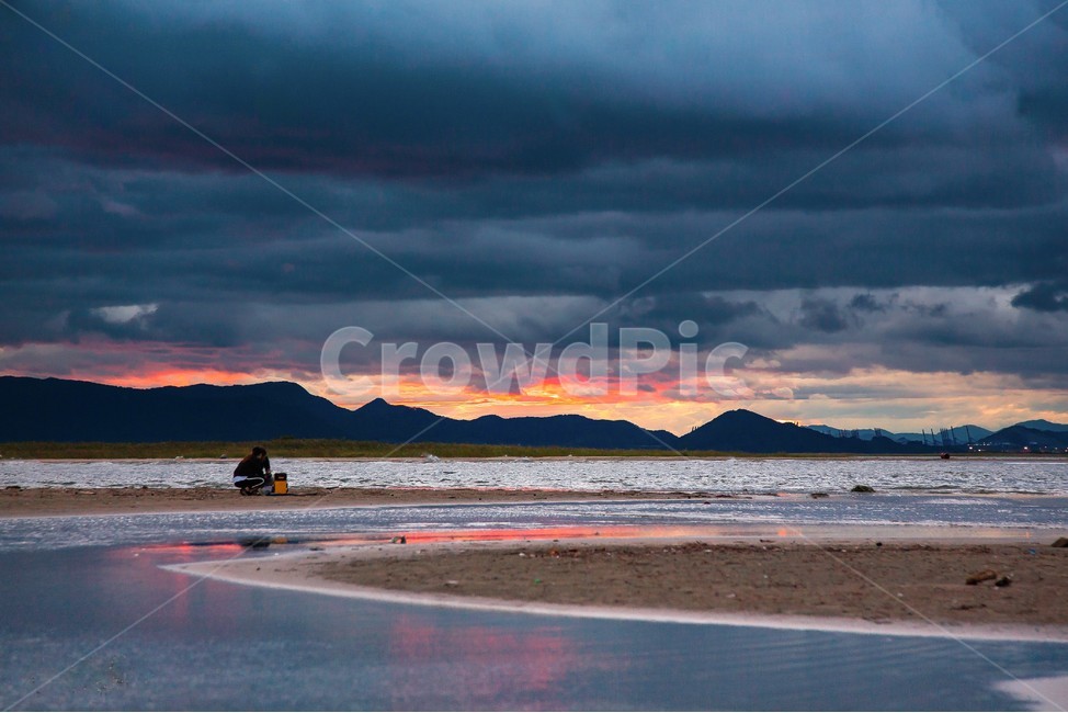 nature,자연,사람,outdoors,인간,붉은노을,sunset,다대포,구름,자연,풍경,nature,landscape,해변,바다,beach,sea,옥외