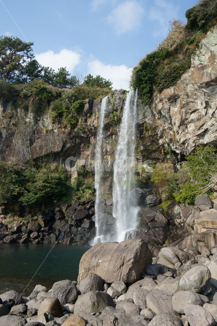 제주도,겨울,바다,폭포,정방폭포,서귀포,jeju,nature,자연,waterfall,jejulandmark,landscape
