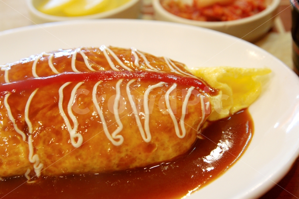 오므라이스,분식,계란,케찹,접시,음식,요리,오브젝트,식사,양식,음식,식재료,요리,food,cook,meal,dishes,food reserves