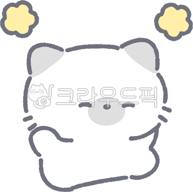 귀여운,동물,고양이,이모티콘,신남,해피