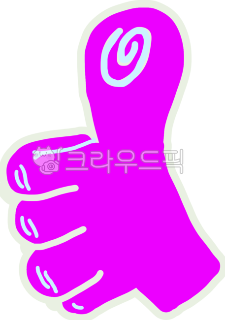 따봉, 보라색, 엄지, 의류, glove, 사진,이미지,일러스트,캘리그라피 - 리버민디작가