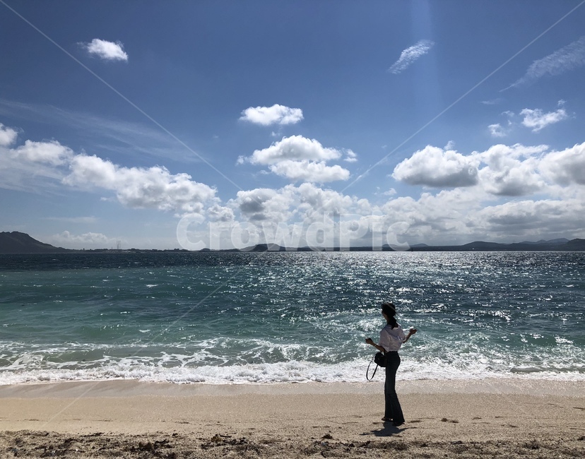 우도,제주도,바다,구름,자연,사람