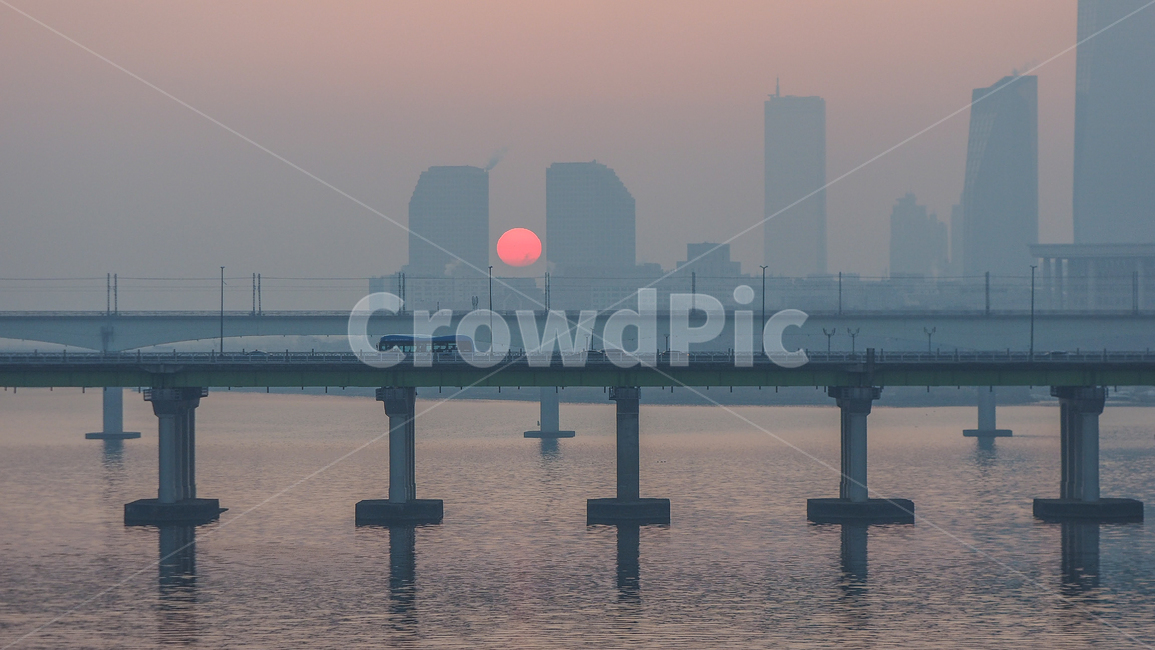 일출,쌍둥이빌딩,태양,여의도,한강,양화대교,도시,풍경,city,landscape,한국도시풍경,한국도시경관,korea cityscape,waterfront,워터 프론트,water,물,dock,독,pier,교각,port,포트