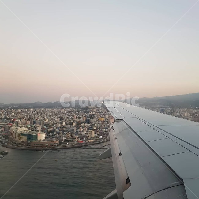 비행기,제주도,하늘,배경,도시,sky,도심