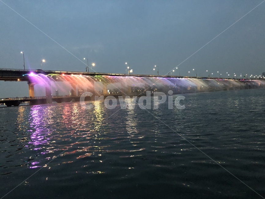 서울,한강,밤,풍경,분수,야경,밤,풍경,nightscape,night,landscape,도시,city,한국도시풍경,한국도시경관,korea cityscape,water,물