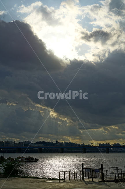 한강,구름,자연,하늘,햇빛,sky,cloud