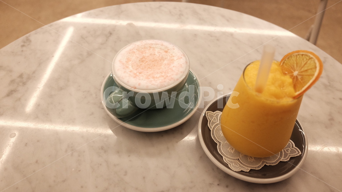카페,음료,여유,커피한잔,오렌지,커피,카페,coffee,cafe