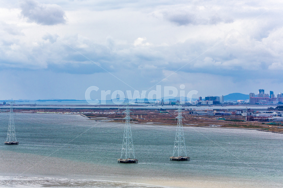 우움도,구름,하늘,감성,풍경,송전탑,신도시,교량,산업,industry,industrial,에너지산업,energy industry,watercraft,선박,vehicle,차량,transportation,교통,boat,보트