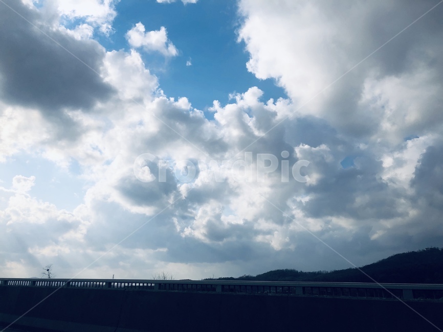 구름,가양대교,비온뒤하늘,다리위구름,하늘