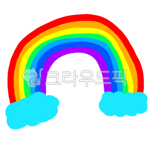 무지개,빨주노초파남보,구름,하늘,비온뒤