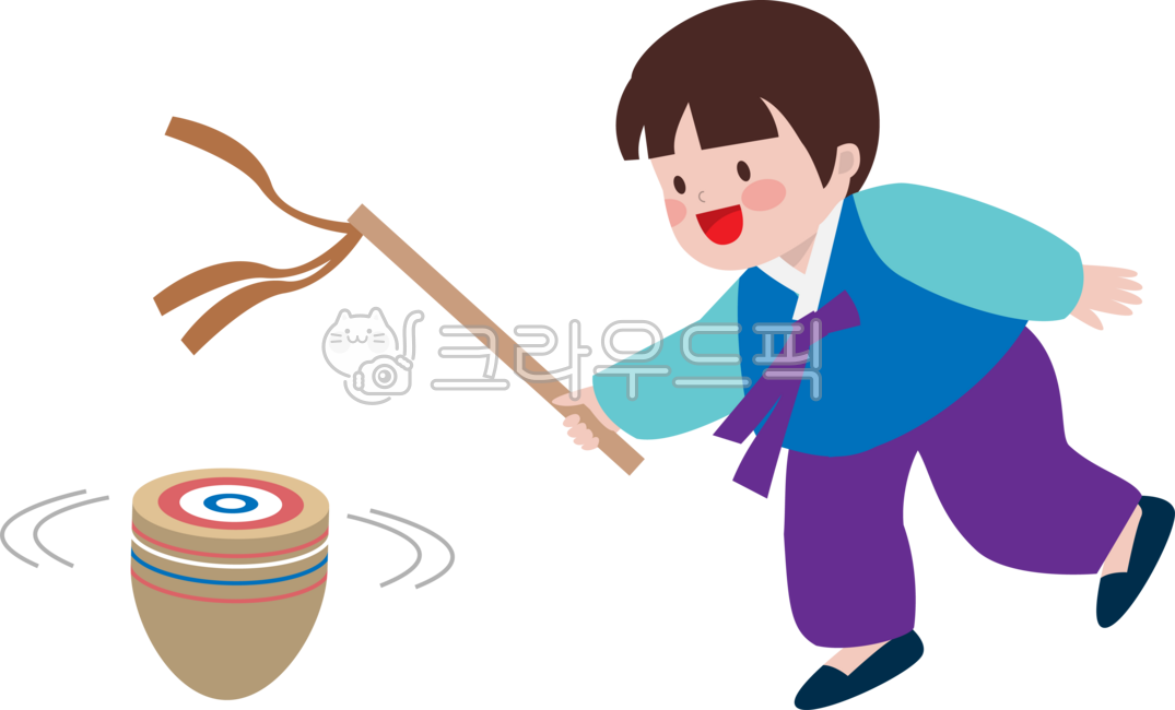 한국전통놀이,전통놀이,팽이치기,팽이놀이,팽이치기일러스트,아이이미지,팽이치기하는아이,팽이치기놀이,팽이
