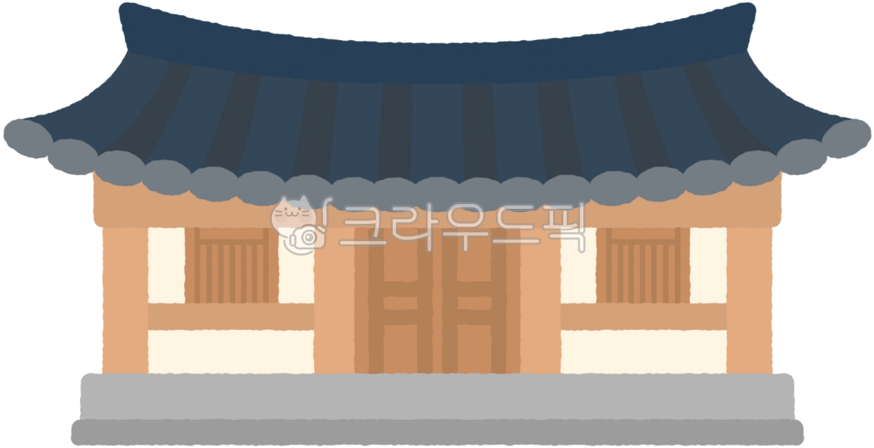 기와집, 한옥, 전통가옥, 사랑채, 안채, 사진,이미지,일러스트,캘리그라피 - nusoi작가