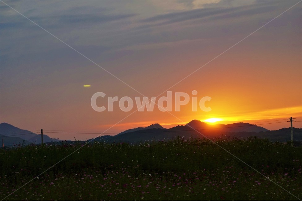 구름,노을,하늘,자연,풍경,강화도,들판,산,그림자,웅장함,clouds,sky,sun,자연,풍경,nature,landscape,outdoors,옥외,light,빛,flare,플레어