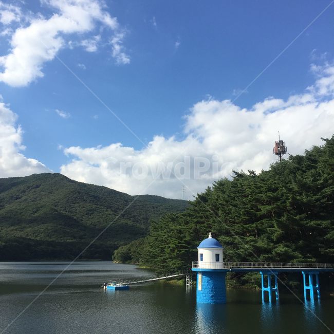 하늘,산,등대,구름,나무,강,호수,자연,자연,풍경,nature,landscape,water,물,outdoors,옥외