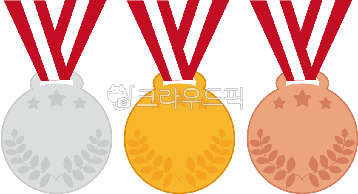 메달, 월계수, 상, 1등, 1위, 사진,이미지,일러스트,캘리그라피 - ziziyam작가