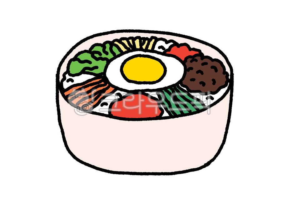비빔밥,비빔밥그림,비빔밥일러스트,한식,한식그림,한식일러스트,음식,음식일러스트,음식그림,식사,푸드,계란,달걀,달걀프라이,그림,손그림,일러스트,그래픽,디자인,누끼,illustration,design,graphic,bibimbap,koreanfood,korea,meal,food,png
