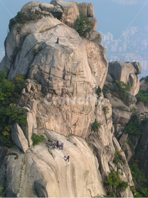 도봉산,암석등반,푸르름,암석,절벽,바위,등산