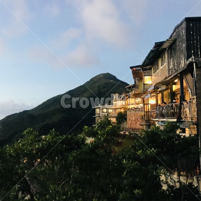 대만,지우펀,주택,산,따뜻한분위기,도시,풍경,city,landscape,해외,외국,세계,foreign,oversea,world,세계도시풍경,해외도시풍경,외국도시풍경,world cityscape,nature,자연,outdoors,옥외