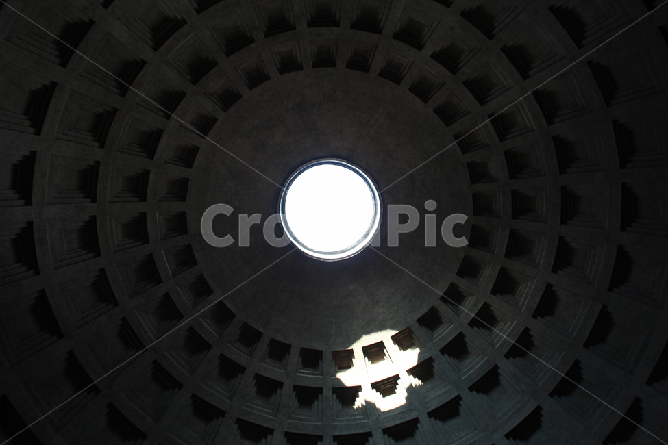Pantheon,ceiling,vent,circle s,Happen