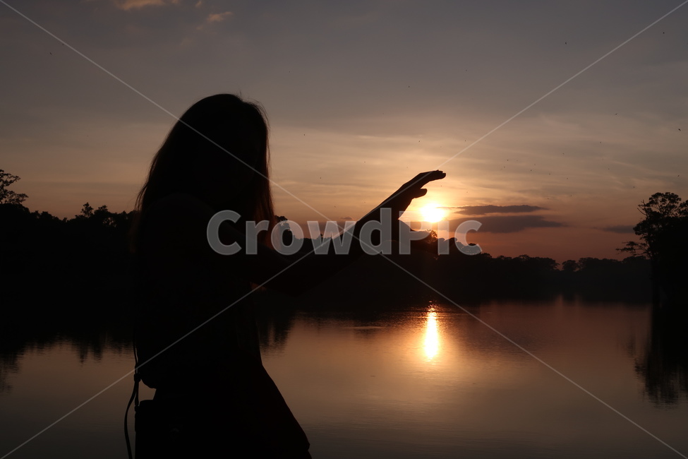 실루엣,silhouette,nature,자연,person,사람,sunset,일몰,reflection,play,recreation,travel,여행