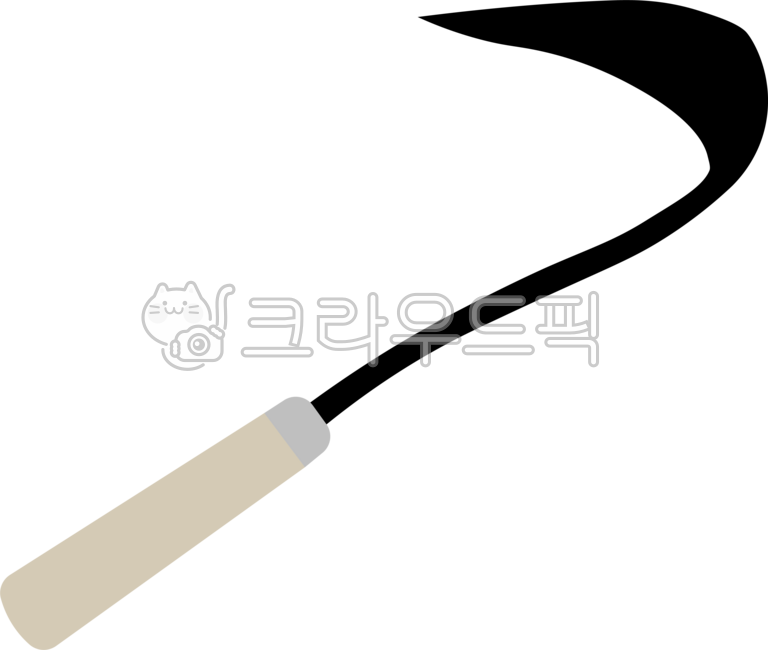 호미, 호미일러스트, 농기구, 농업, 농사, 사진,이미지,일러스트,캘리그라피 - kato5249작가