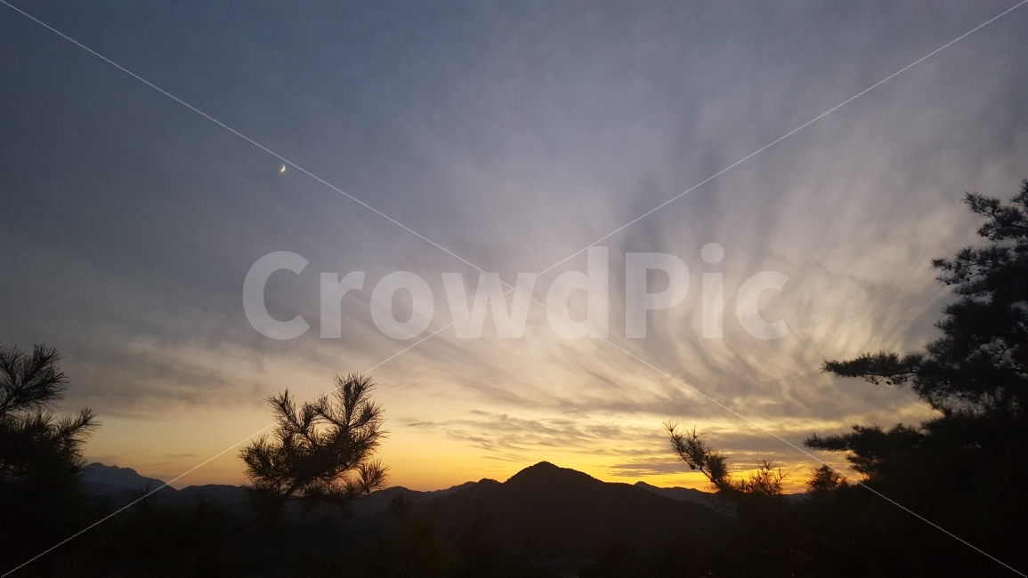일몰,산정상,풍경,노을,밤풍경,자연,풍경,nature,landscape,outdoors,옥외