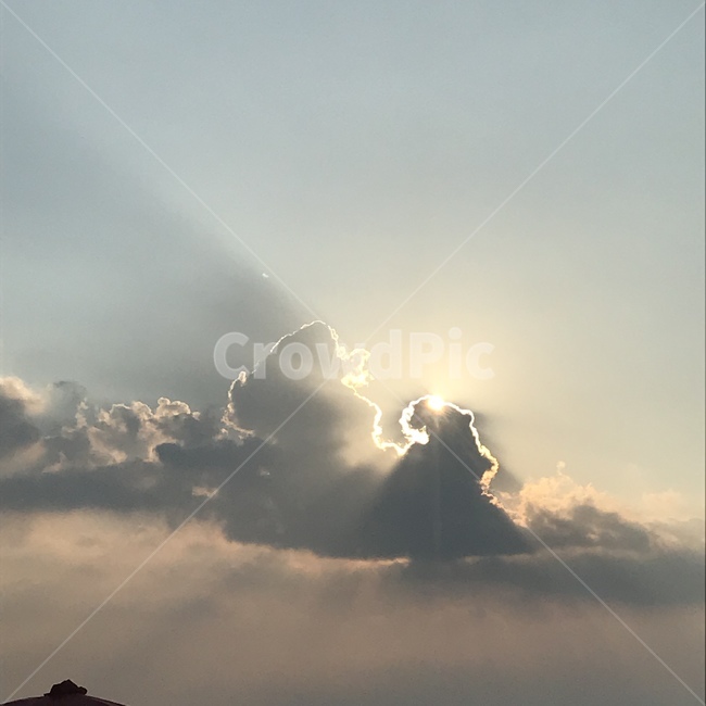구름,하늘,평화로움,따뜻함,여름,빛