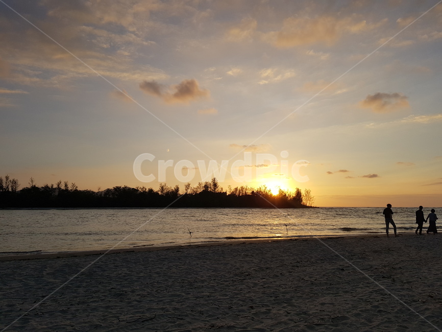 코타키나발루,kotakinabalu,노을,석양,sunset,탄중아루해변,바다,구름,해변,바닷가,저녁,여름,동남아시아,동남아,말레이시아