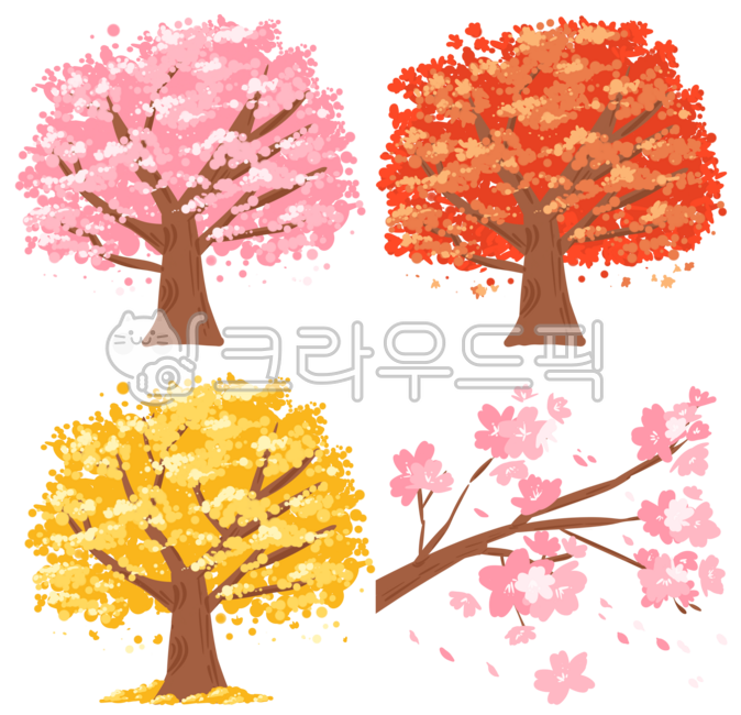 Tree,tree illustration,tree icon,maple,maple tree,ginkgo tree,maple leaf,cherry tree,cherry blossom,tree,fall,spring,season illustration,season,tree,maple,fall,autumn,season,wood