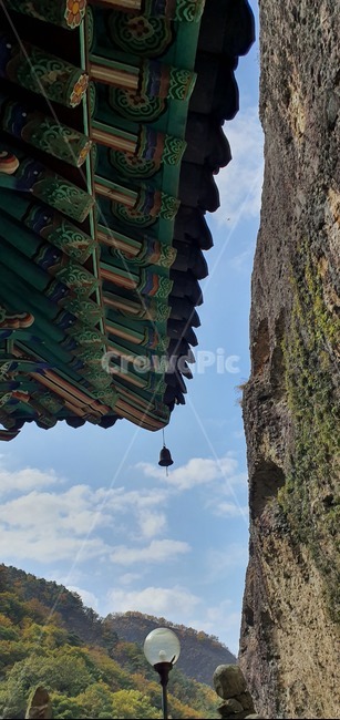 처마,풍경,마이산,종,산
