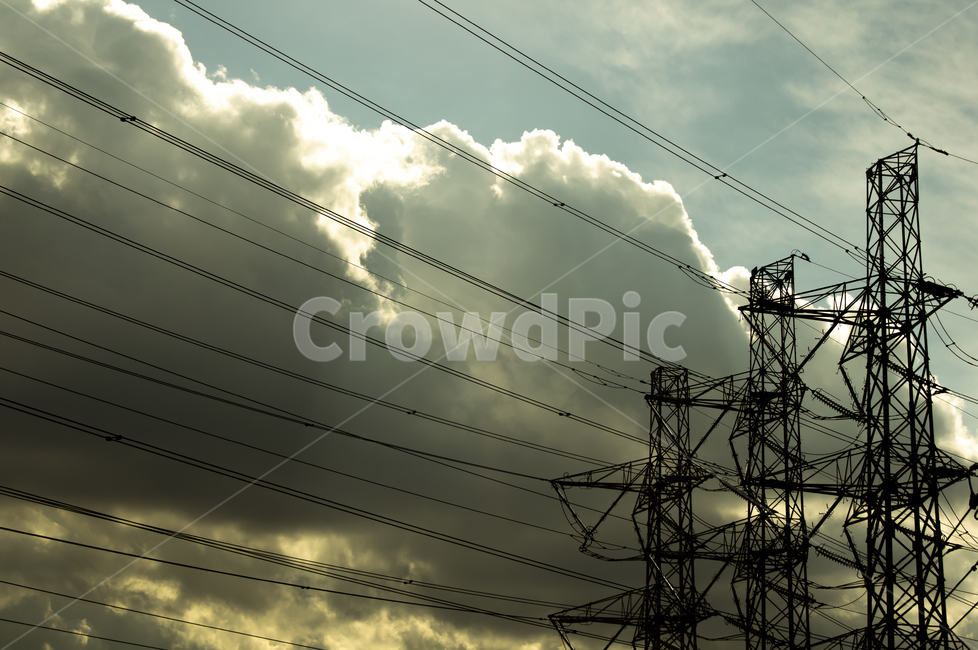 하늘,전선,구름,송전탑,송전,산업,industry,industrial,에너지산업,energy industry,cable,케이블,power lines,전력선