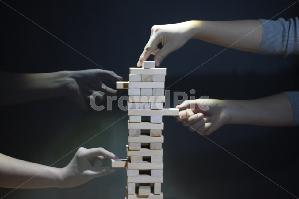 젠가,게임,손,잔상,블럭,나무,타워,빛,어둠
