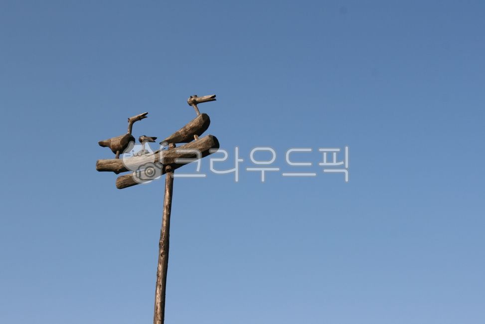 솟대, sotdae, pole, koreantotempole, 하늘, 사진,이미지,일러스트,캘리그라피 - 에코작가