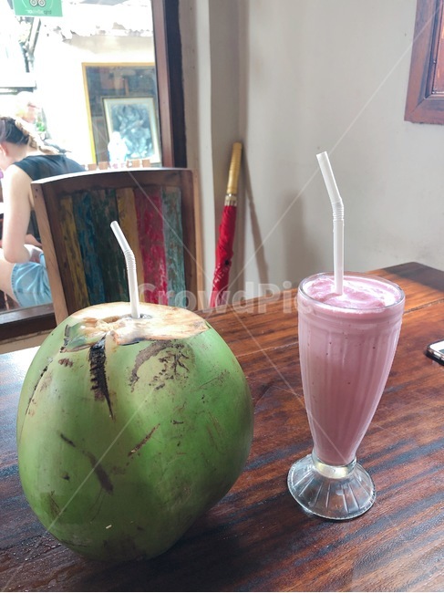 과일,발리,음료,코코넛,카페,음료수,drink,beverage