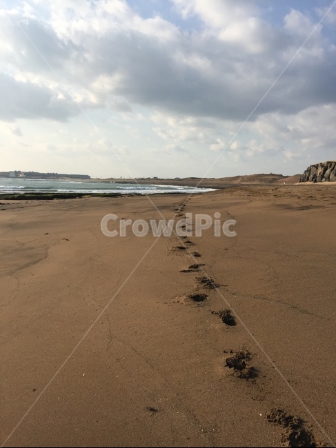 풍경,제주도,태양,바다,발자국,해변,생각,자연,풍경,nature,landscape