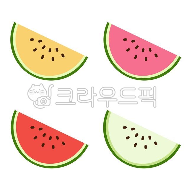 수박아이콘,멜론아이콘,워터멜론,과일,음식,푸드,수박씨,수박단면,노란수박,여름먹거리,디저트,여름과일