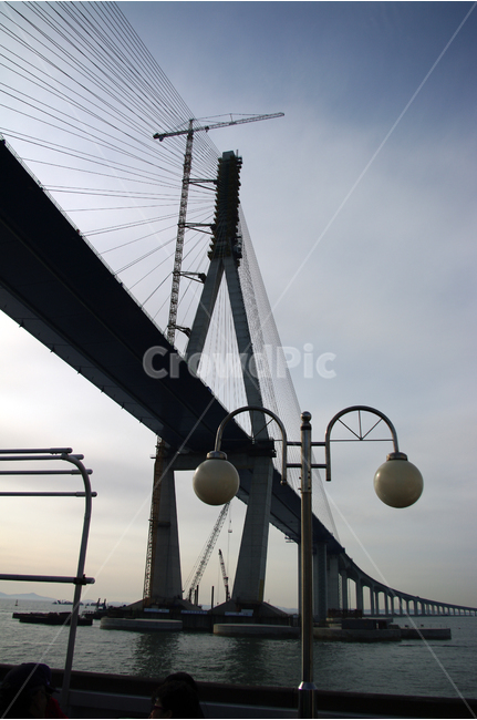 인천대교,대교,바다,sea,서해,푸른,하늘,도시,인천,한국,유람선,bridge,건설업,건축업,construction industry,건축물,건물외관,exterior,building,structure,architecture,construction